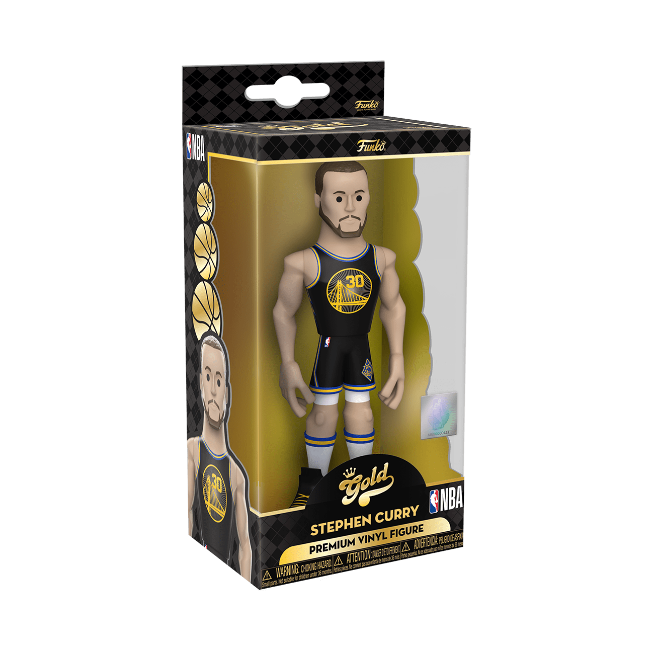 Funko GOLD Vinyl Figure, Stephen Curry Warriors City Edition, 5"