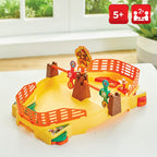Epoch Games Super Mario Fire Mario Stadium, Tabletop Skill and Action Game with Collectible Super Mario Action Figures