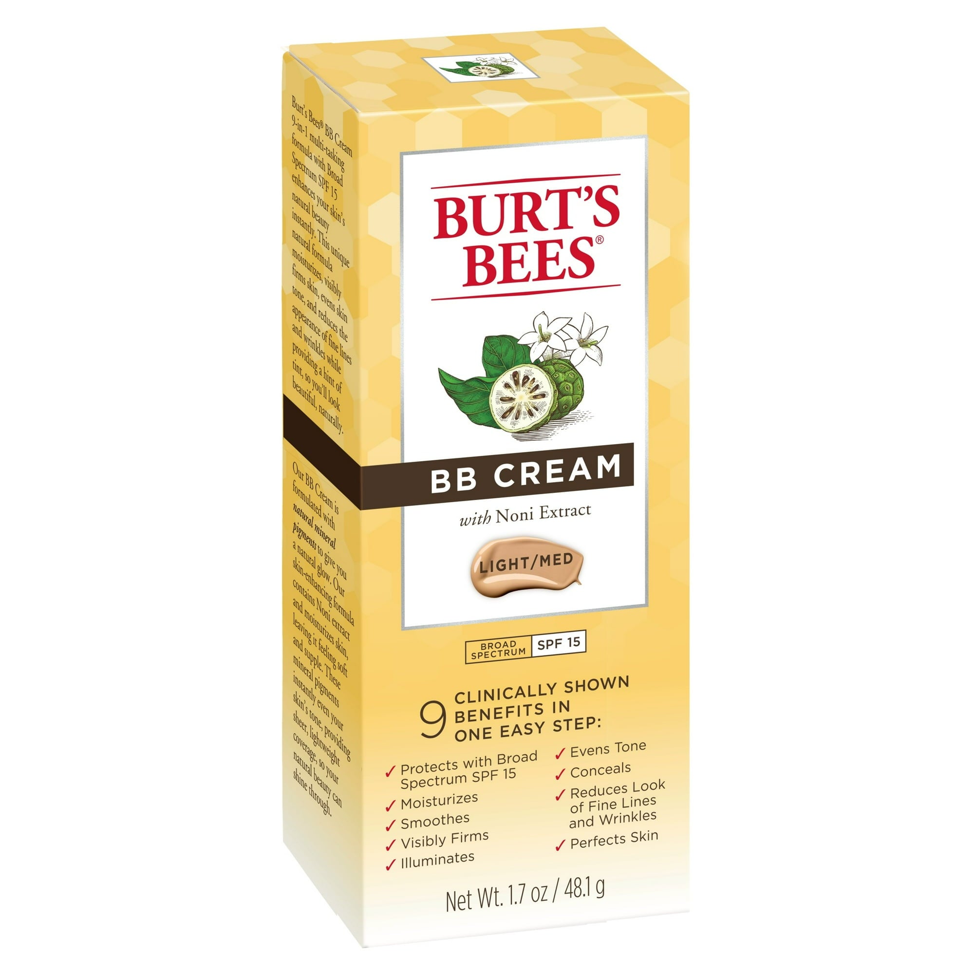 3 Burt's Bees BB Cream, SPF 15, Light / Medium, 1.7 oz EXP MAR25
