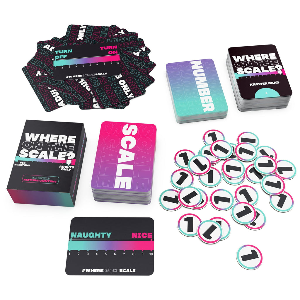 Spin Master Games, Where on The Scale, a Party Game of Extremes, for Ages 18+