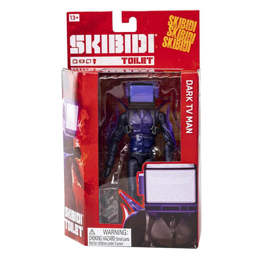 Skibidi Toilet Deluxe Dark TV Man Figure, Collectible Figures, Officially Licensed Skibidi Toilet Merch