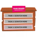 Jazwares Adopt Me; Ice Cream Parlour 5 Piece Play-Set w/ Task Board & Virt. Code