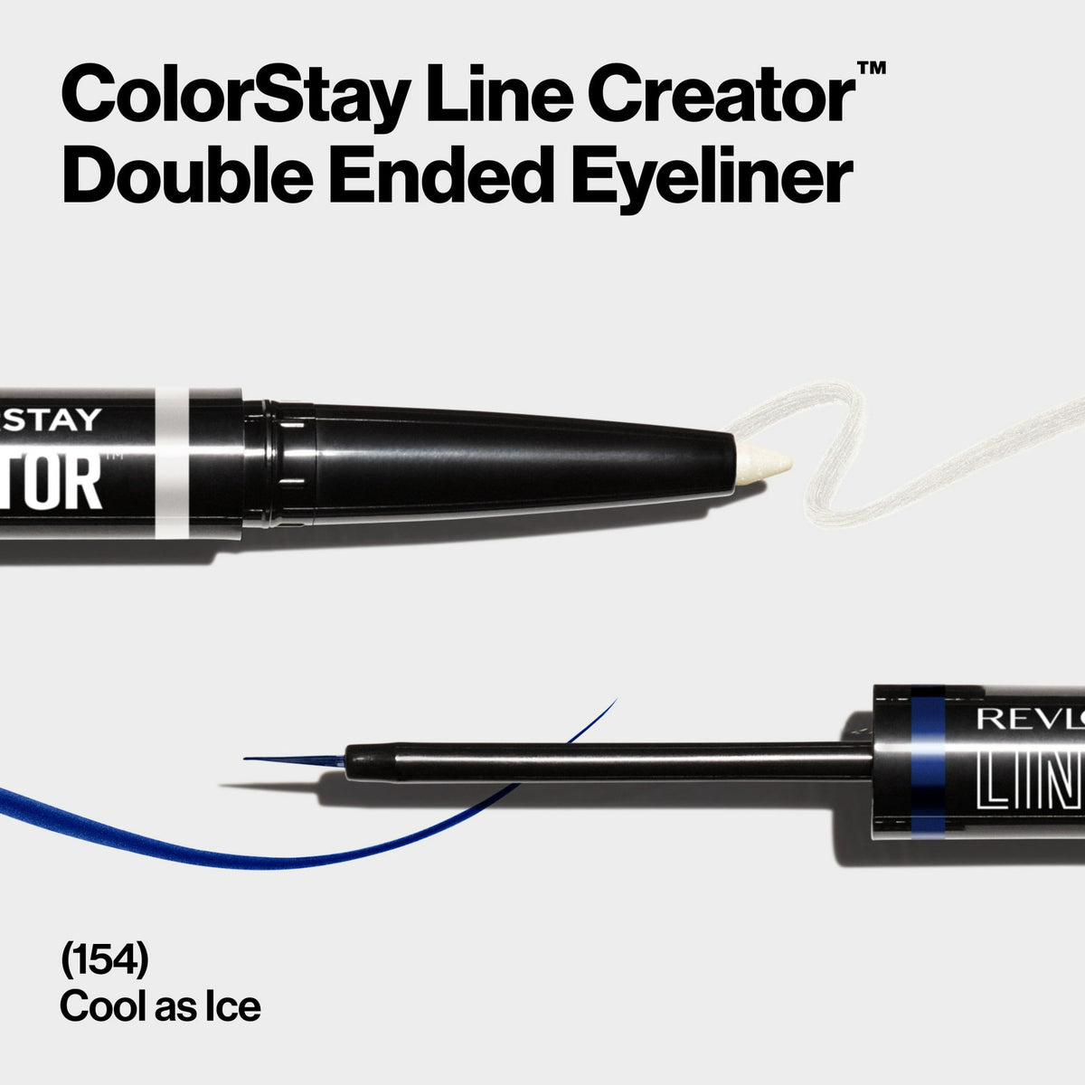 Revlon ColorStay Line Creator Waterproof Eyeliner Pencil, 154 Cool as Ice, 0.004 oz