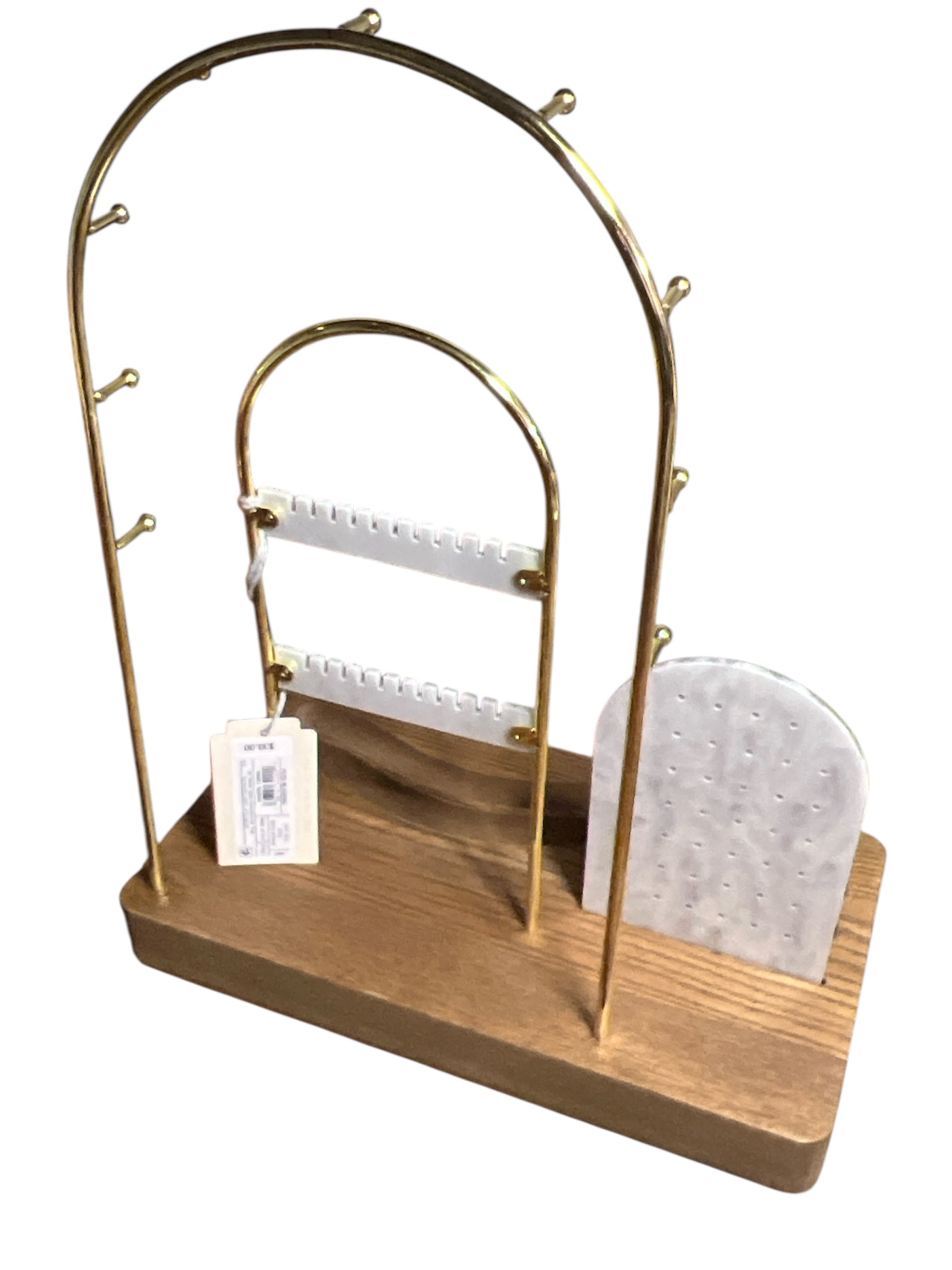 A New Day Jewelry Organizer MDF Gold Brown 11.42"H 9"W Unisex Adults