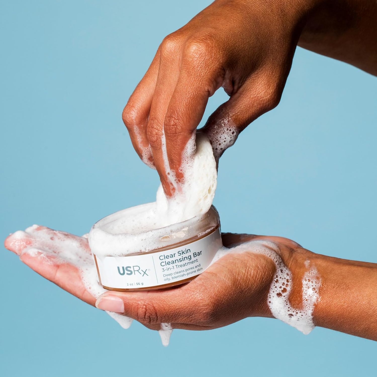 Urban Skin Rx® Clear Skin 3-in-1 Daily Treatment Cleansing Bar, Exfoliator + Clarifying Mask, Reduces Excess Oil, Clears Clogged Pores, Improves Appearance of Blemishes & Prevents Breakouts, 2.0 Oz