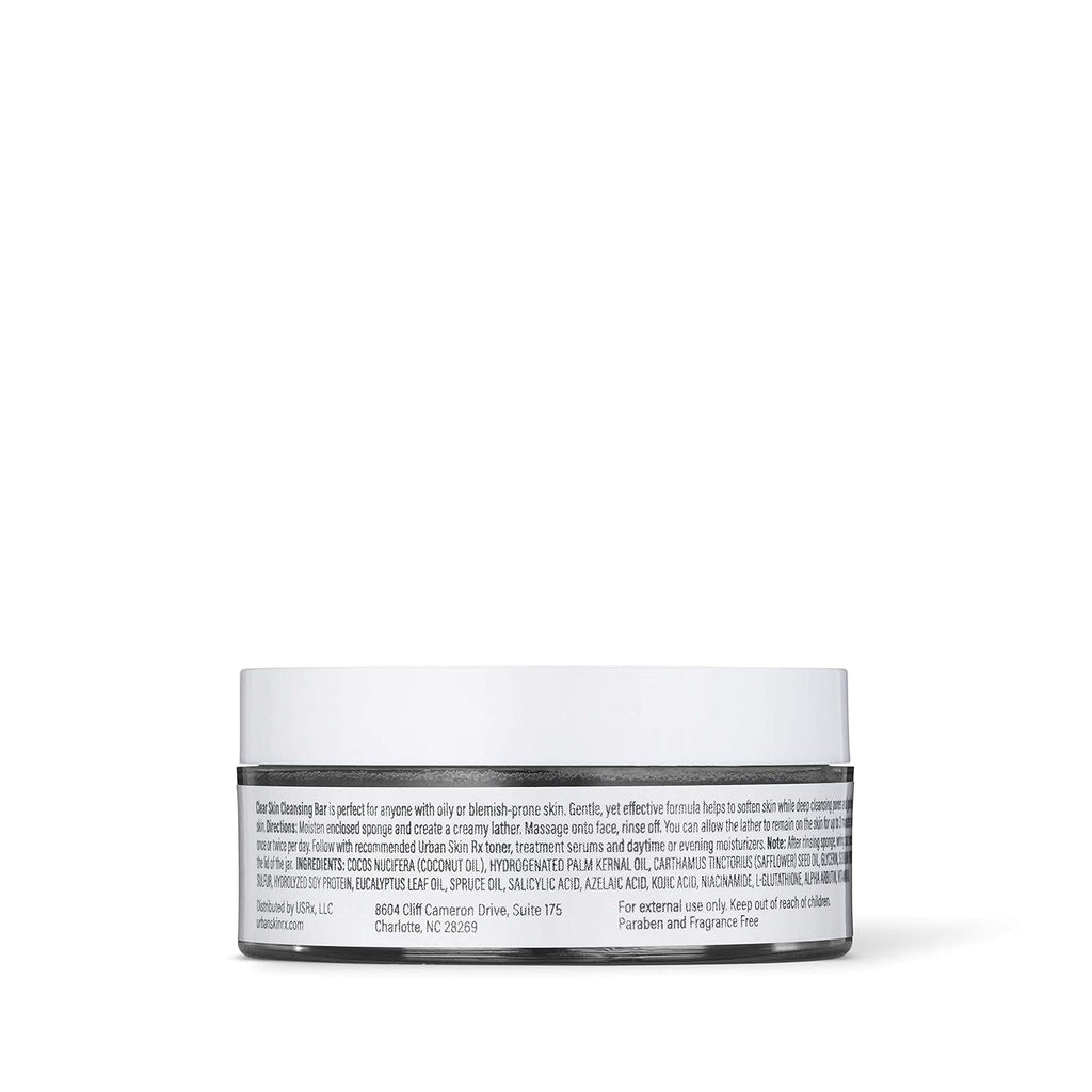 Urban Skin Rx® Clear Skin 3-in-1 Daily Treatment Cleansing Bar, Exfoliator + Clarifying Mask, Reduces Excess Oil, Clears Clogged Pores, Improves Appearance of Blemishes & Prevents Breakouts, 2.0 Oz