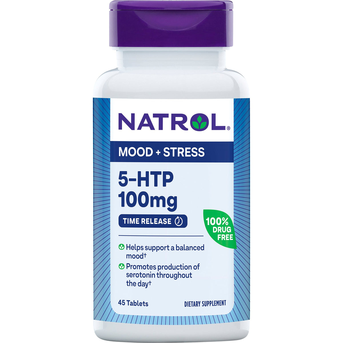 Natrol 5-HTP Time Release 100mg Tablets, 45 Ct EXP SEP30 26