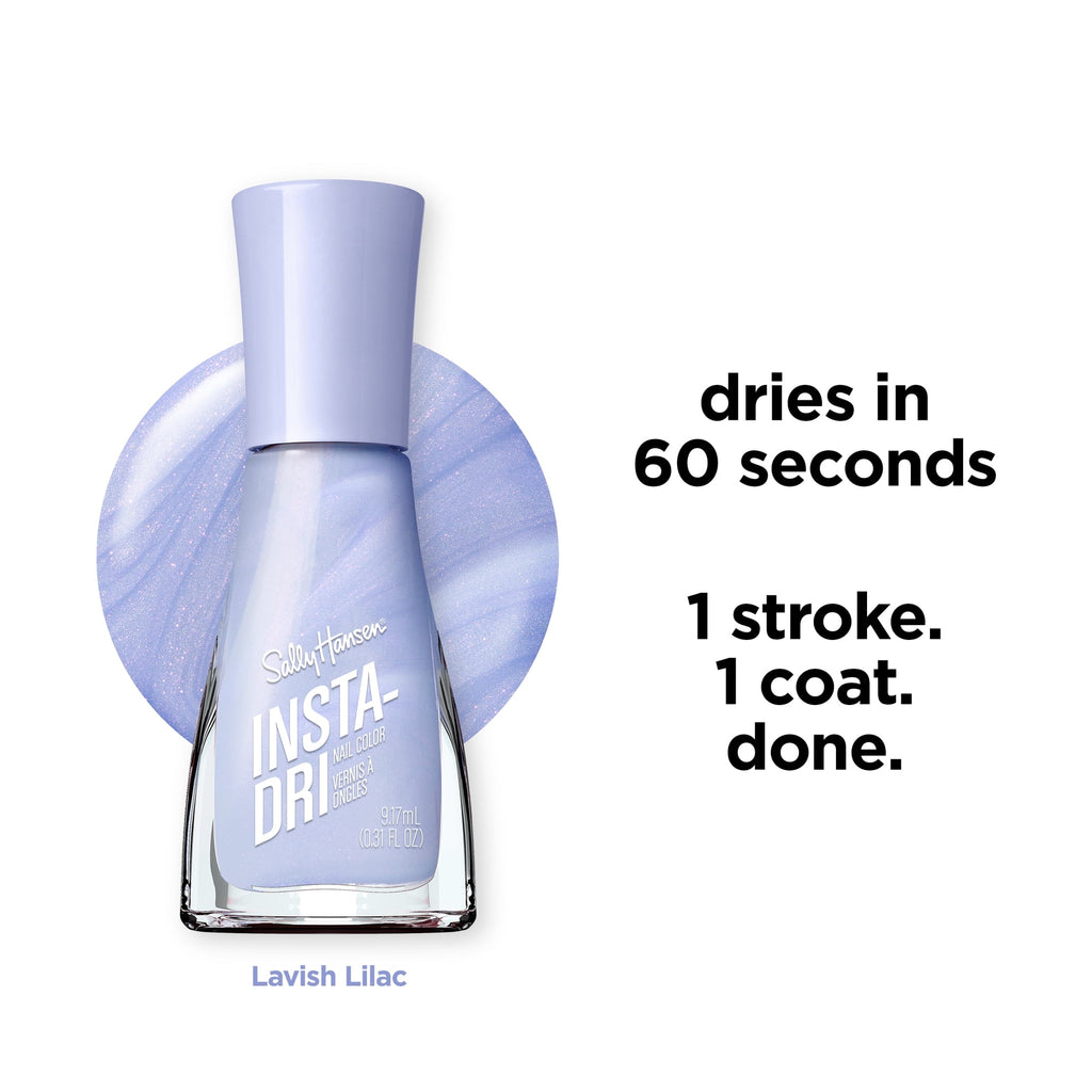 Sally Hansen Insta-Dri Nail Polish, Quick-Drying, Long-Lasting Shine, Lavish Lilac 0.31 fl oz