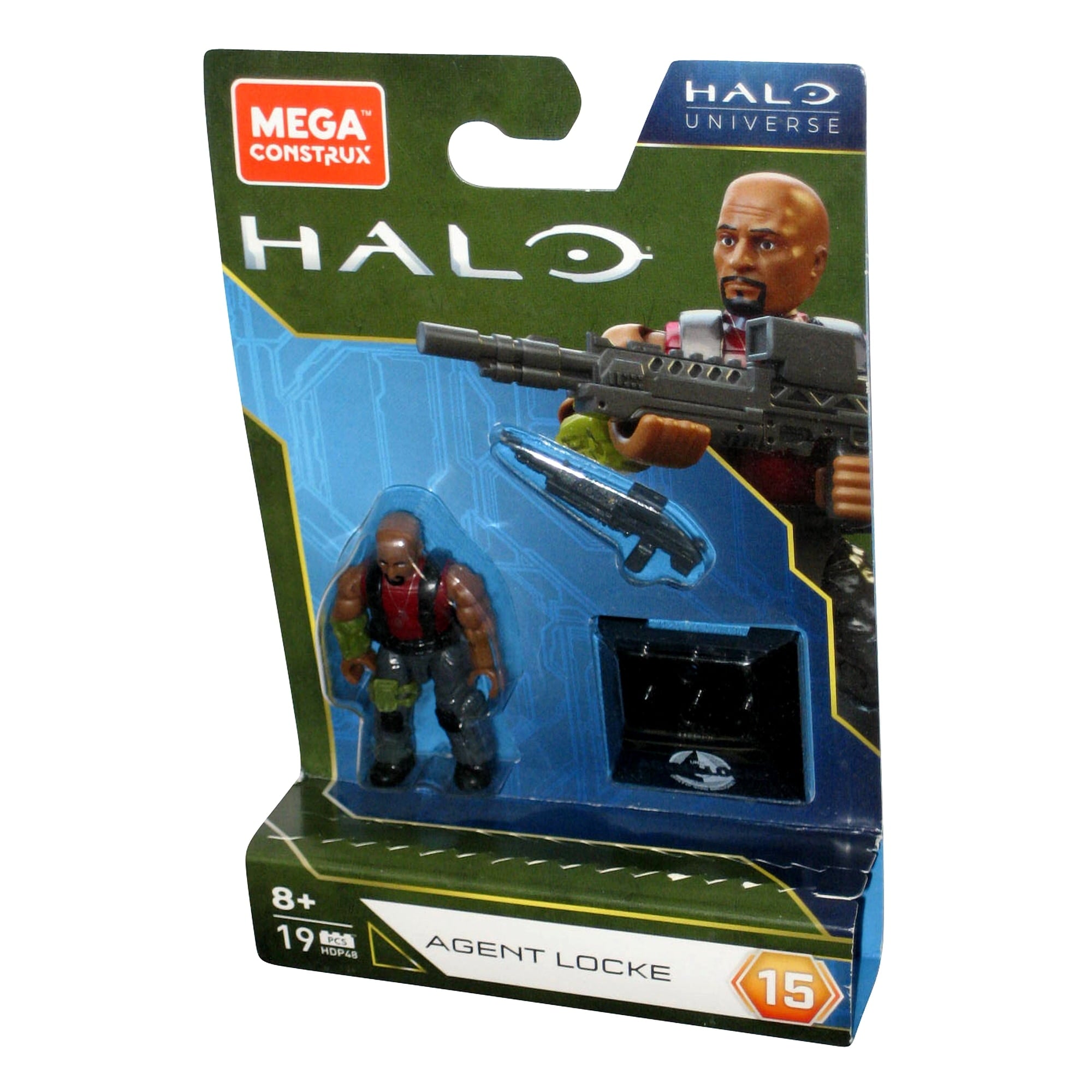 Halo Optics Mega Construx Halo Universe Heroes Series 15 Agent Locke Action Figure