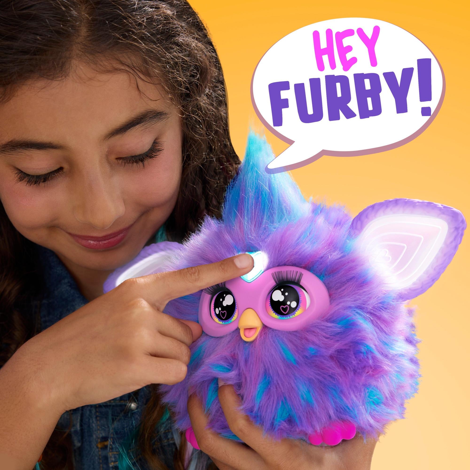 Furby Purple Plush Toy, Voice Activated, 15 Fashion Accessories, Interactive Toys, Ages 6+