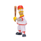 The Simpsons 5 inch Baseball Homer Action Figure with Bat & Removable Hat Accessory for Child Ages 4+