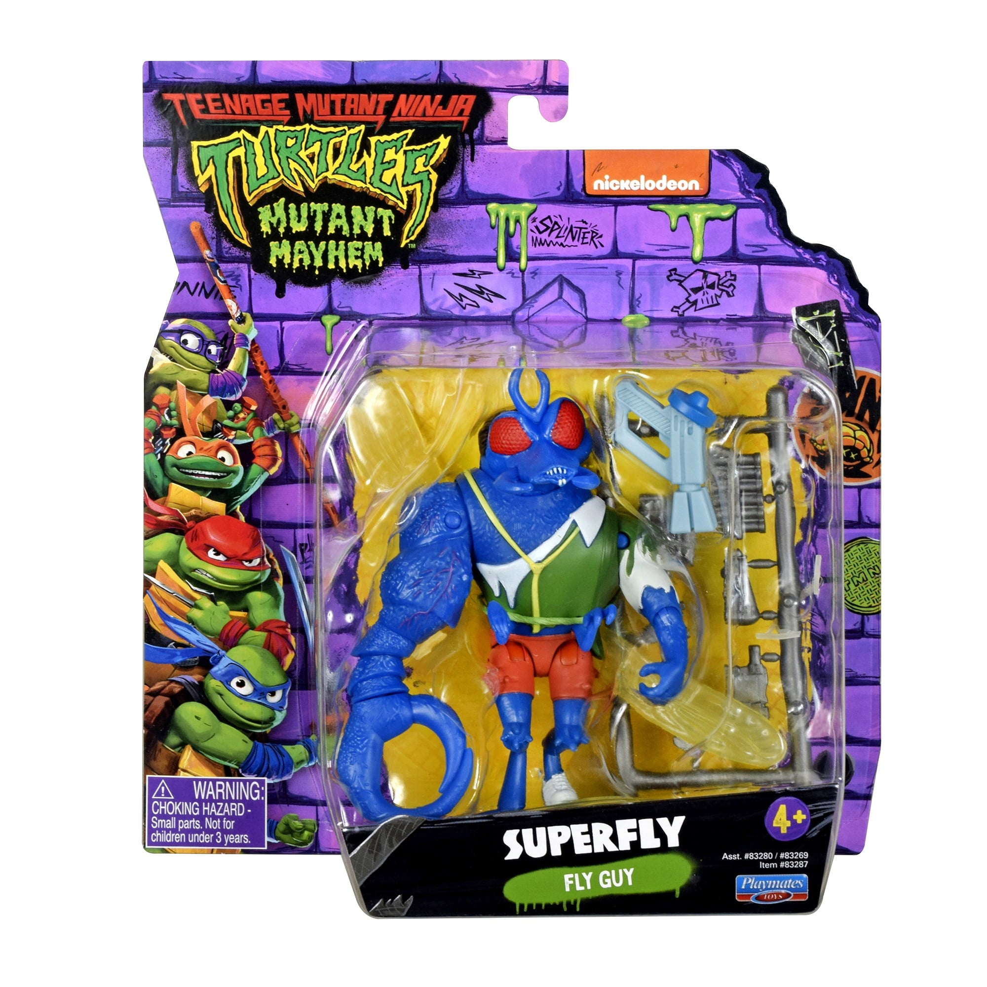 Teenage Mutant Ninja Turtles: Mutant Mayhem 3.75” Super Fly Basic Action Figure by Playmates Toys