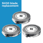 Philips Norelco SH30/52 Shaving Heads, Compatible with Philips Shavers Series 1000, 3000 and 5000, Powerful Performance, Self-Sharpening, 3 Pieces, Model SH30/52