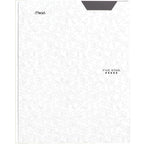 Five Star 2-Pocket Folder, Plastic Folder with Stay-Put Tabs and Prong Fasteners, Holds 8-1/2" x 11" Paper, White (72494)