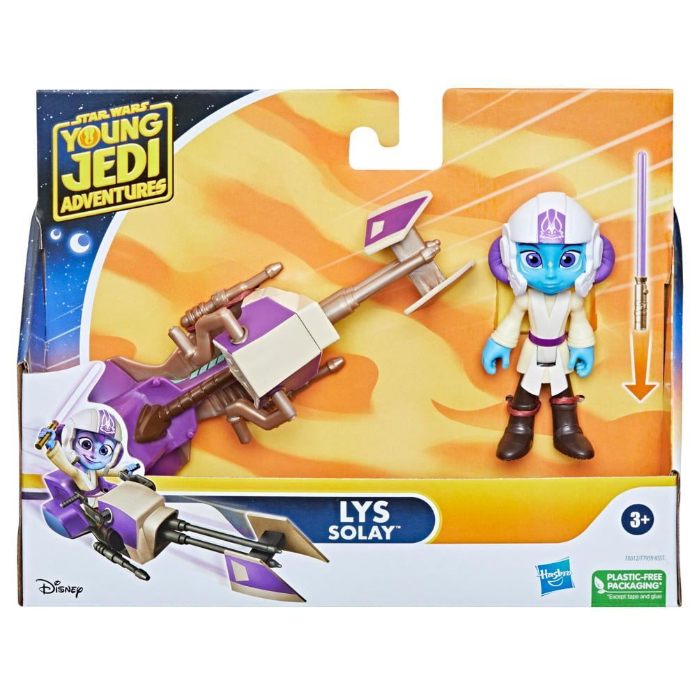 Hasbro Star Wars Lys Solay Figure & Speeder Bike, Star Wars Toys, Preschool Toys (4"-Scale)