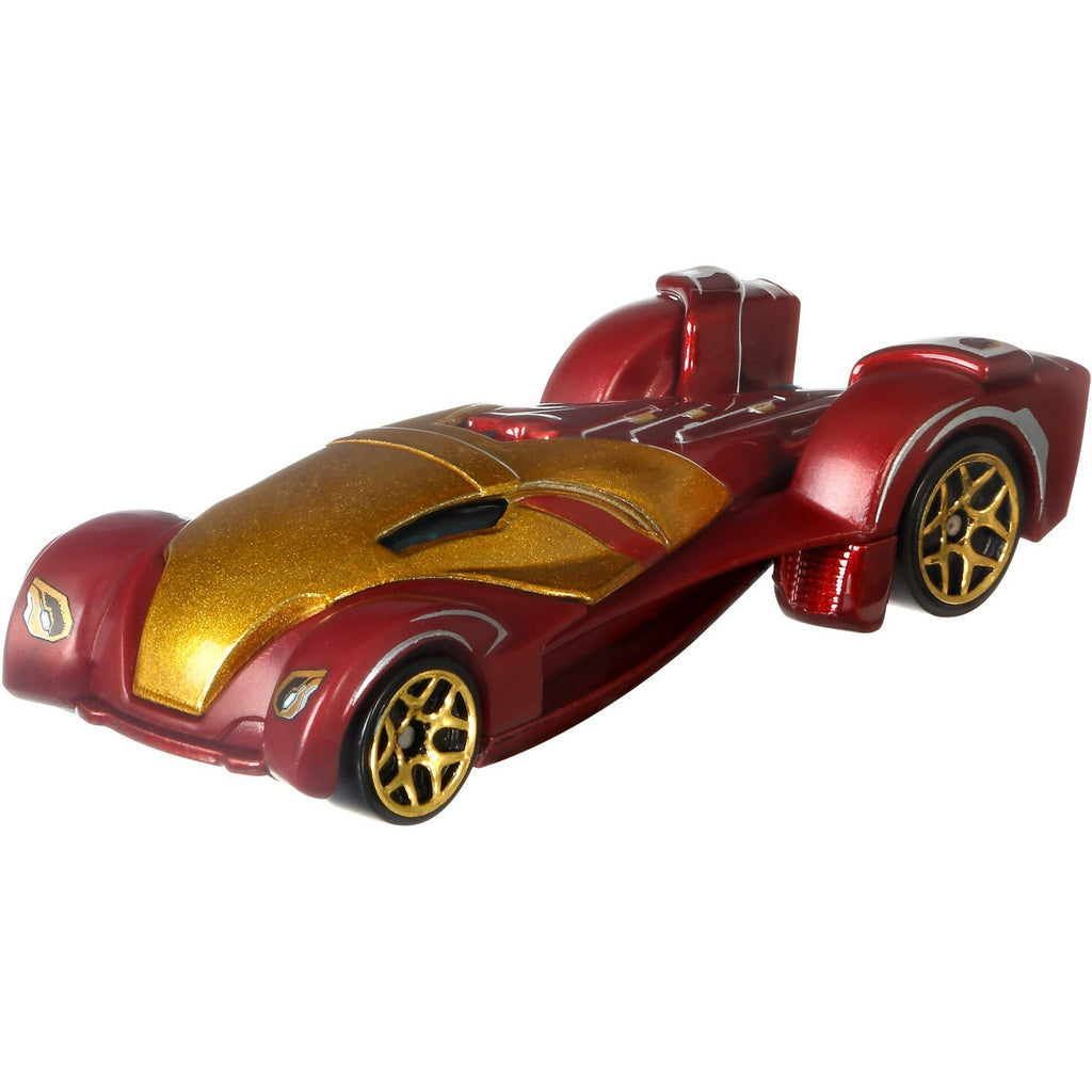 Hot Wheels Disney 100 Iron Man Character Car, 1:64 Scale Collectible Toy Car