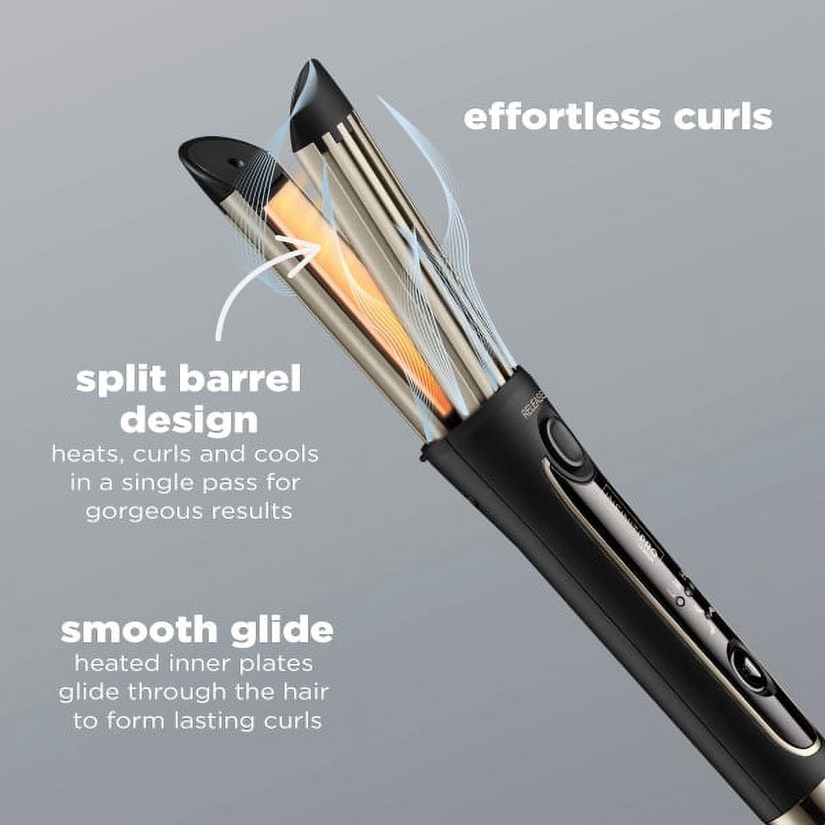 InfinitiPro by Conair Cool Air Styler 1.5" Ceramic Multi Functional Iron, Black, CD2112