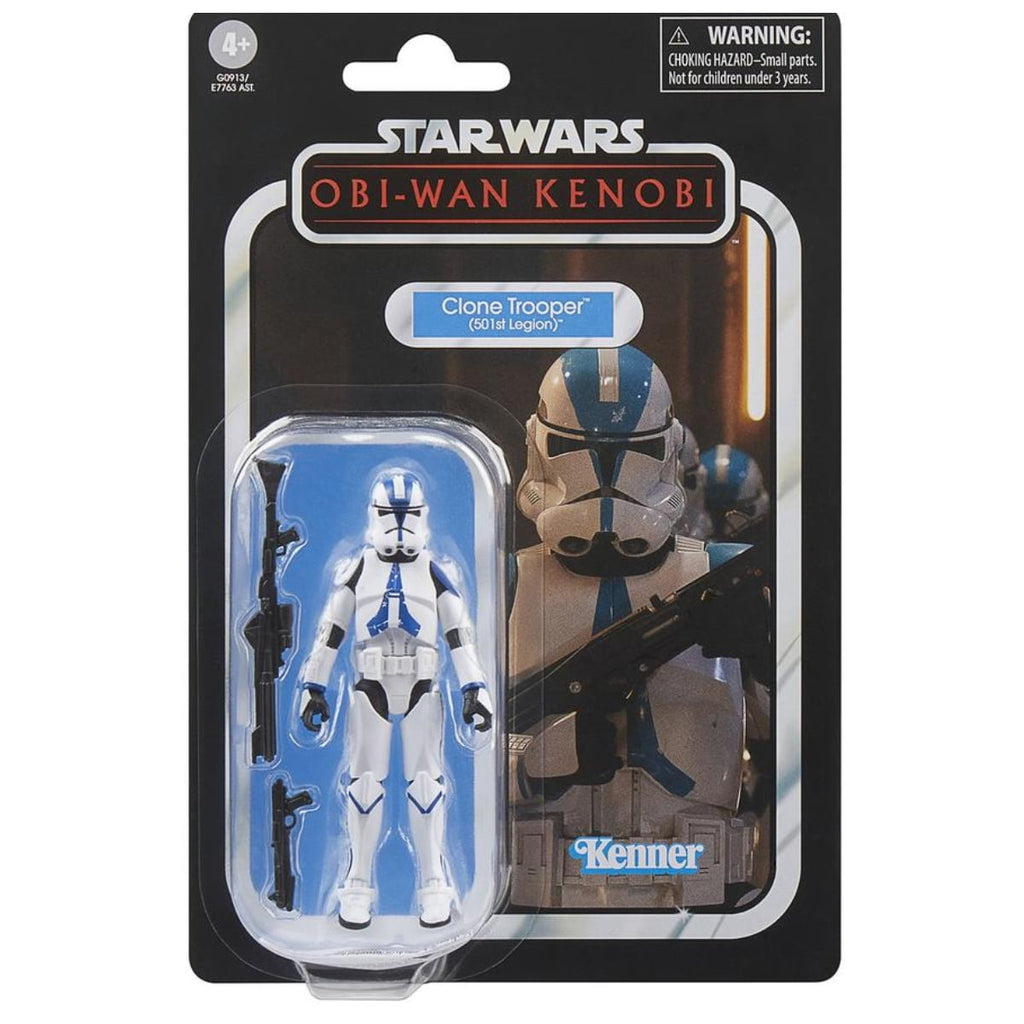 Star Wars The Vintage Collection Clone Trooper (501st Legion) Action Figure (3.75”)