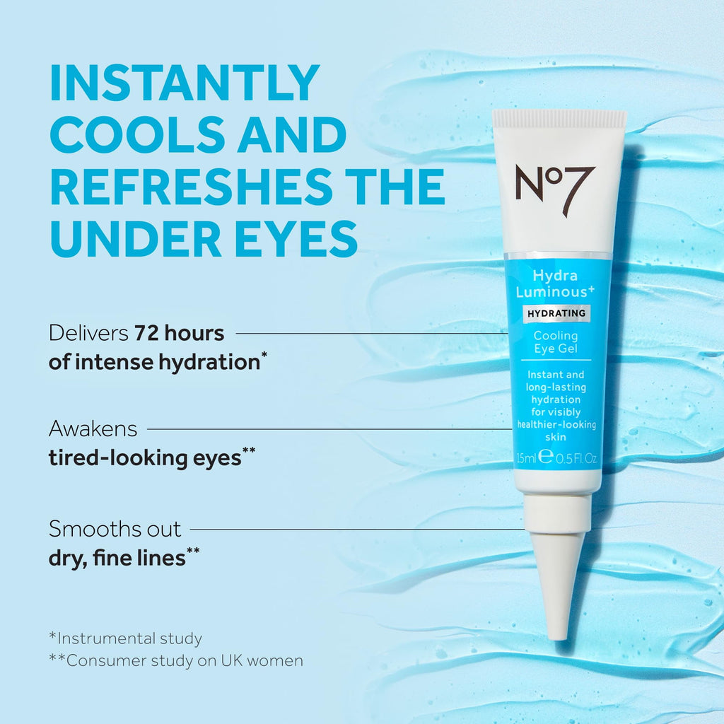 No7 HydraLuminous Cooling Under Eye Gel, 0.5 fl oz