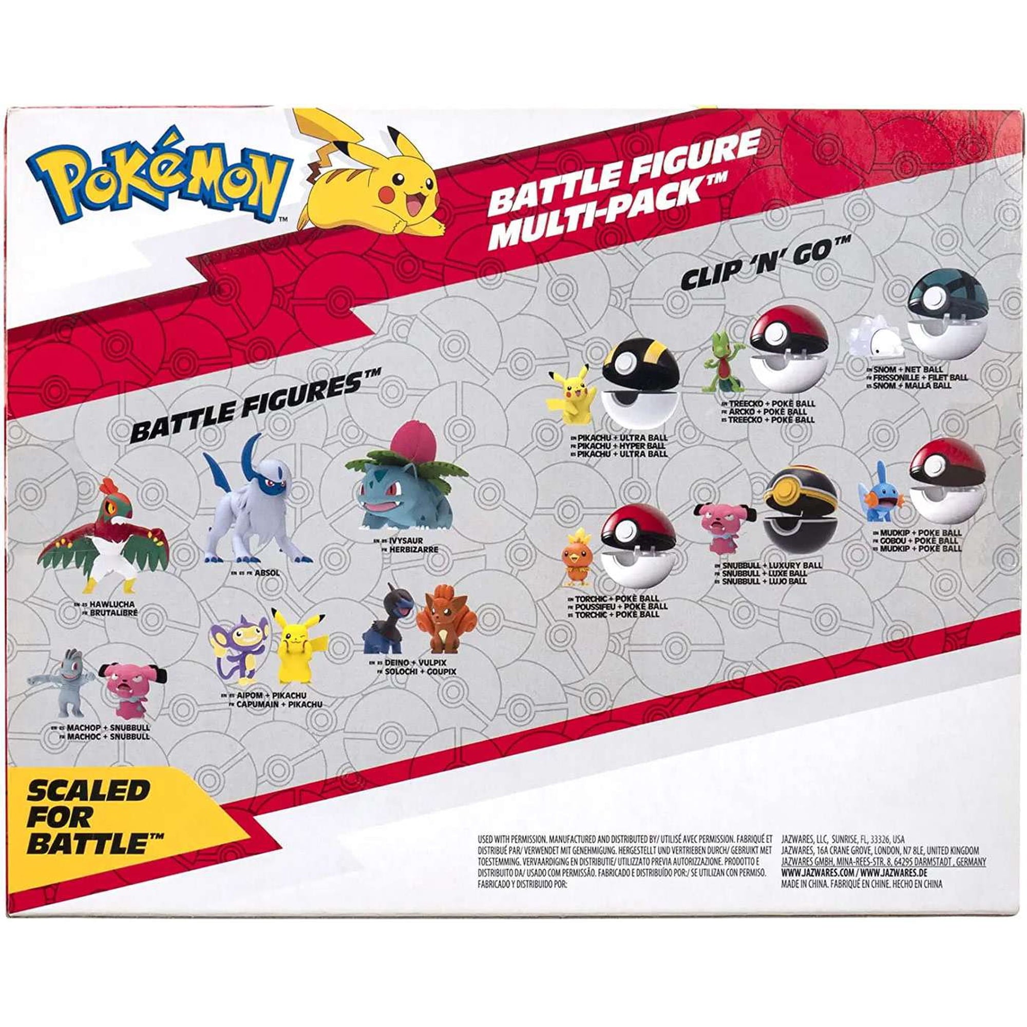 Pokemon Battle Figure Pikachu, Mimikyu, Toxel, Bulbasuar, Charmander & Squirtle Figure