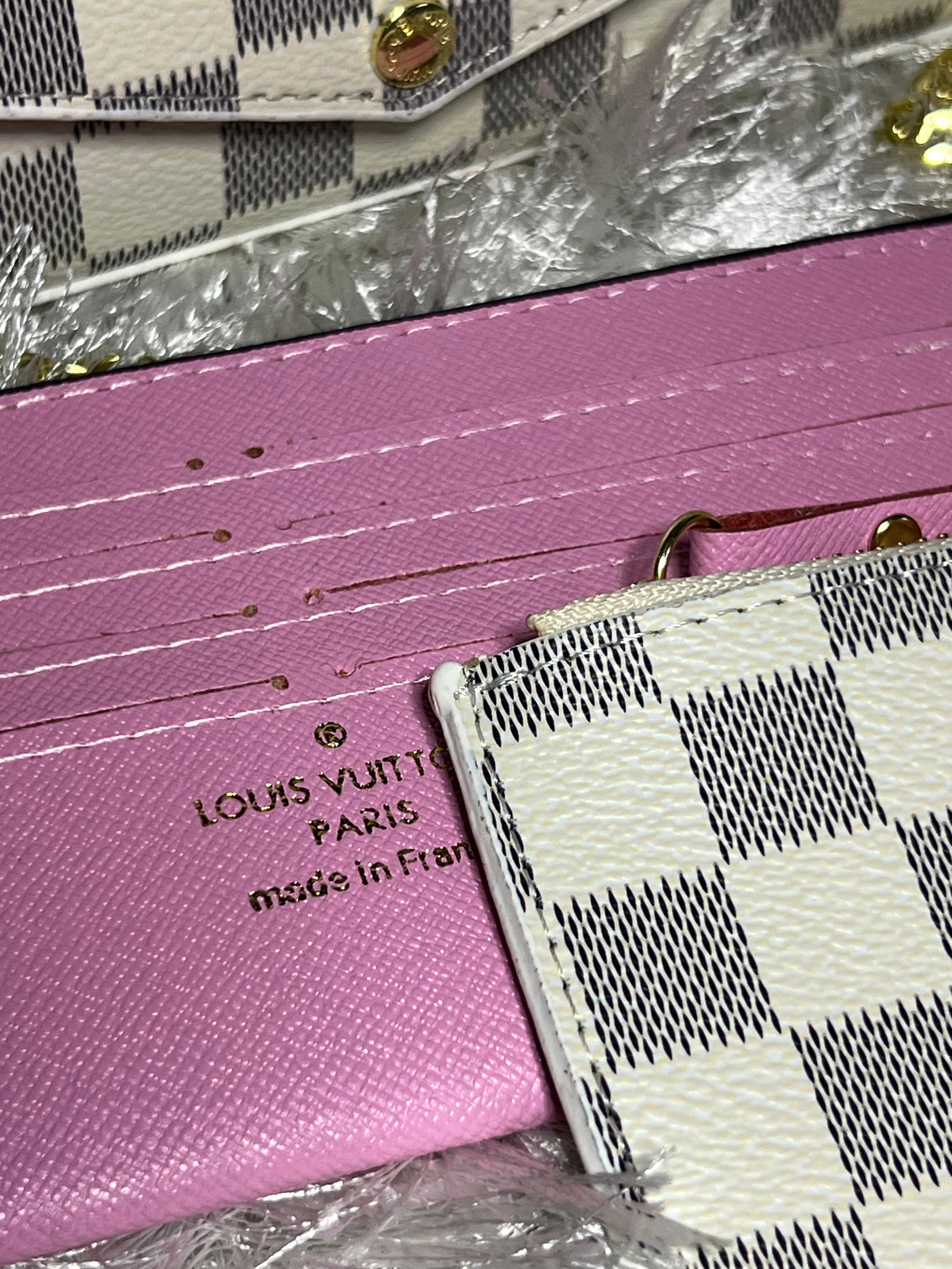 Pink White LLV Handbag Damaged