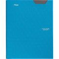Five Star 2-Pocket Folder, Plastic Folder with Stay-Put Tabs and Prong Fasteners, Holds 11" x 9" Paper, Tidewater Blue