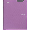 Five Star 2-Pocket Folder, Plastic Folder with Stay-Put Tabs and Prong Fasteners, Holds 11"X9" Paper, Amethyst Purple (38750)