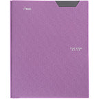 Five Star 2-Pocket Folder, Plastic Folder with Stay-Put Tabs and Prong Fasteners, Holds 11"X9" Paper, Amethyst Purple (38750)
