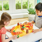 Epoch Games Super Mario Fire Mario Stadium, Tabletop Skill and Action Game with Collectible Super Mario Action Figures