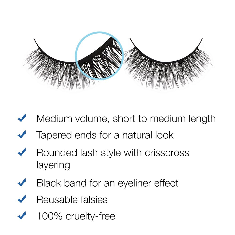 Ardell Aqua Lash 344, Black, 1 Pair