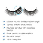 Ardell Aqua Lash 344, Black, 1 Pair