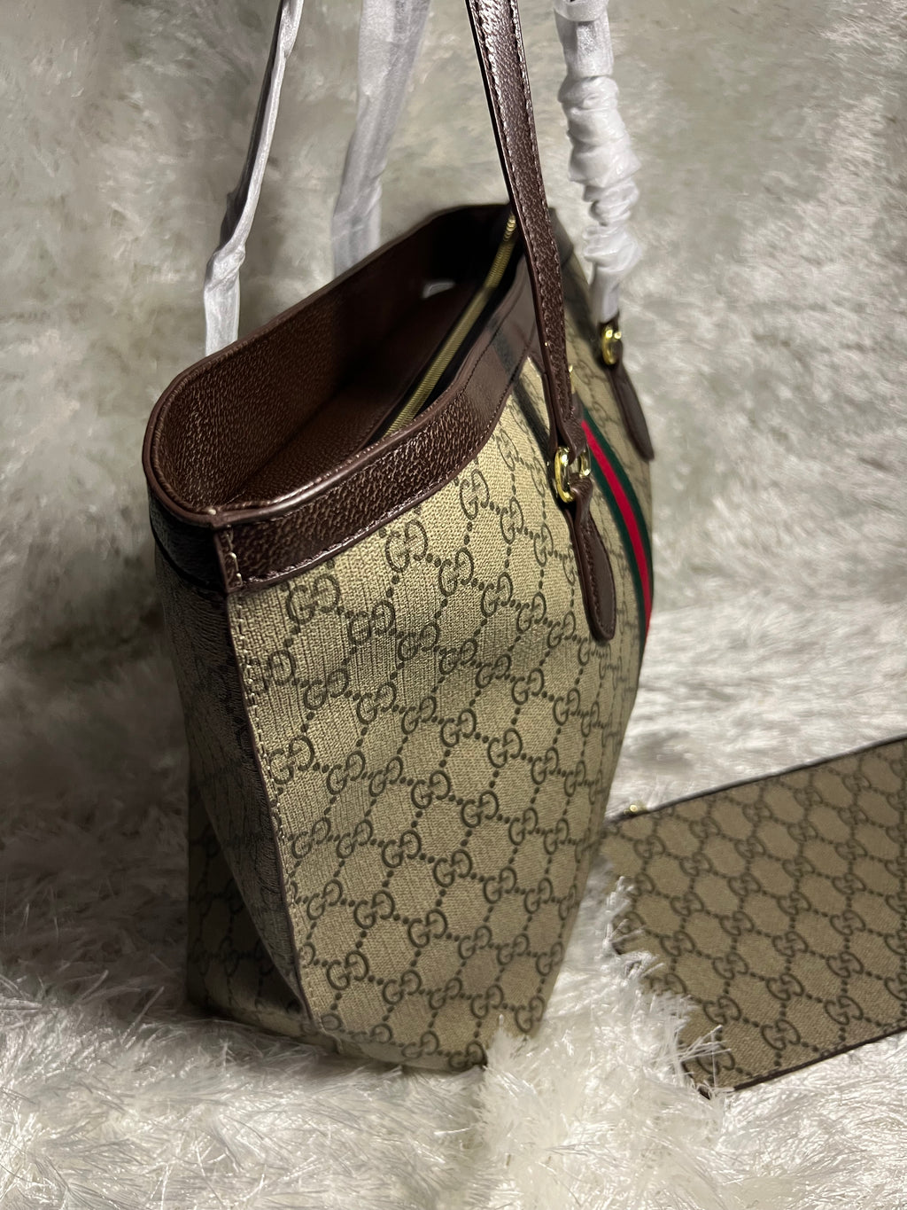 2 Pcs Tote Bag Light Coffee GGG