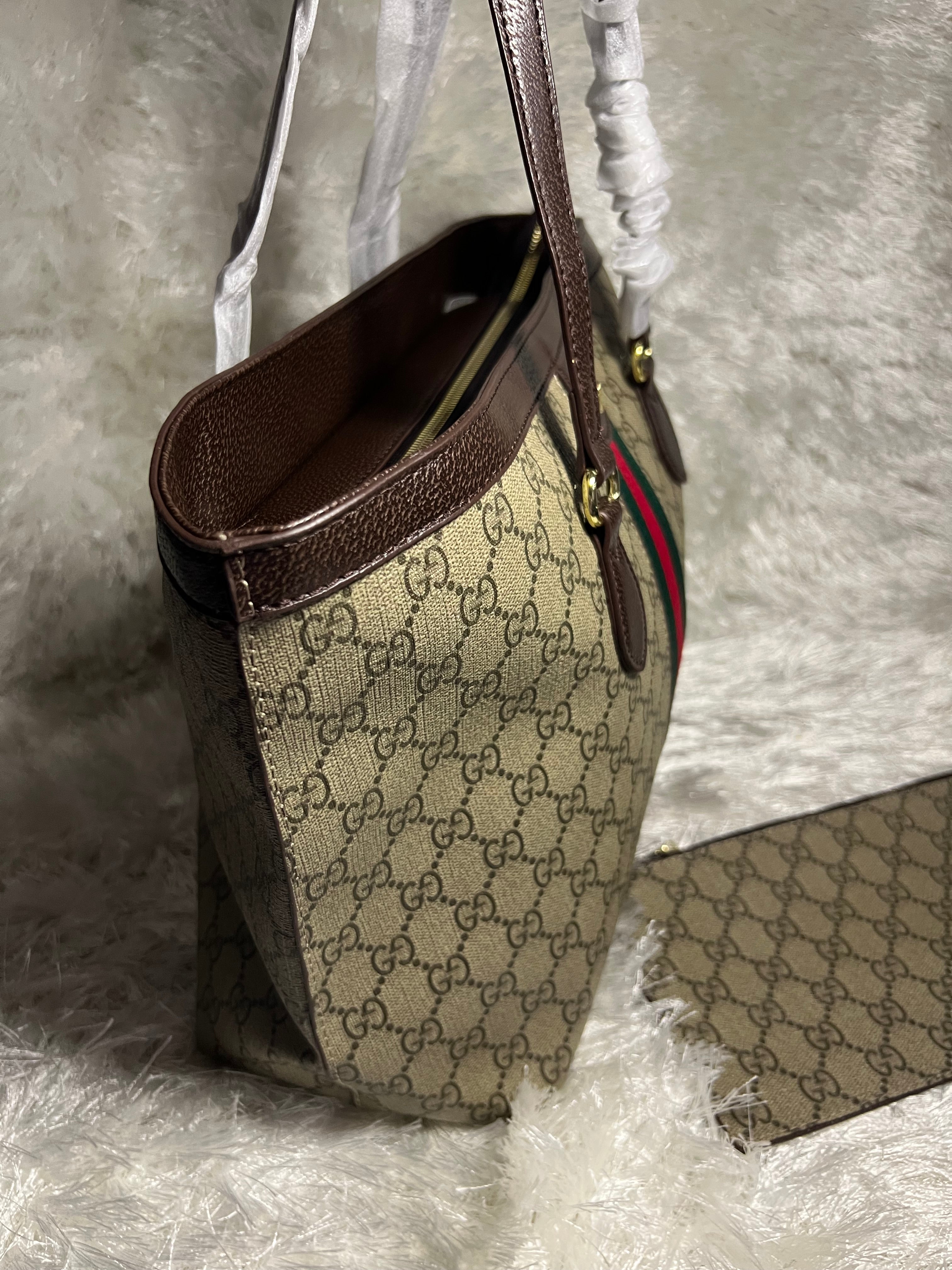 2 Pcs Tote Bag Light Coffee GGG