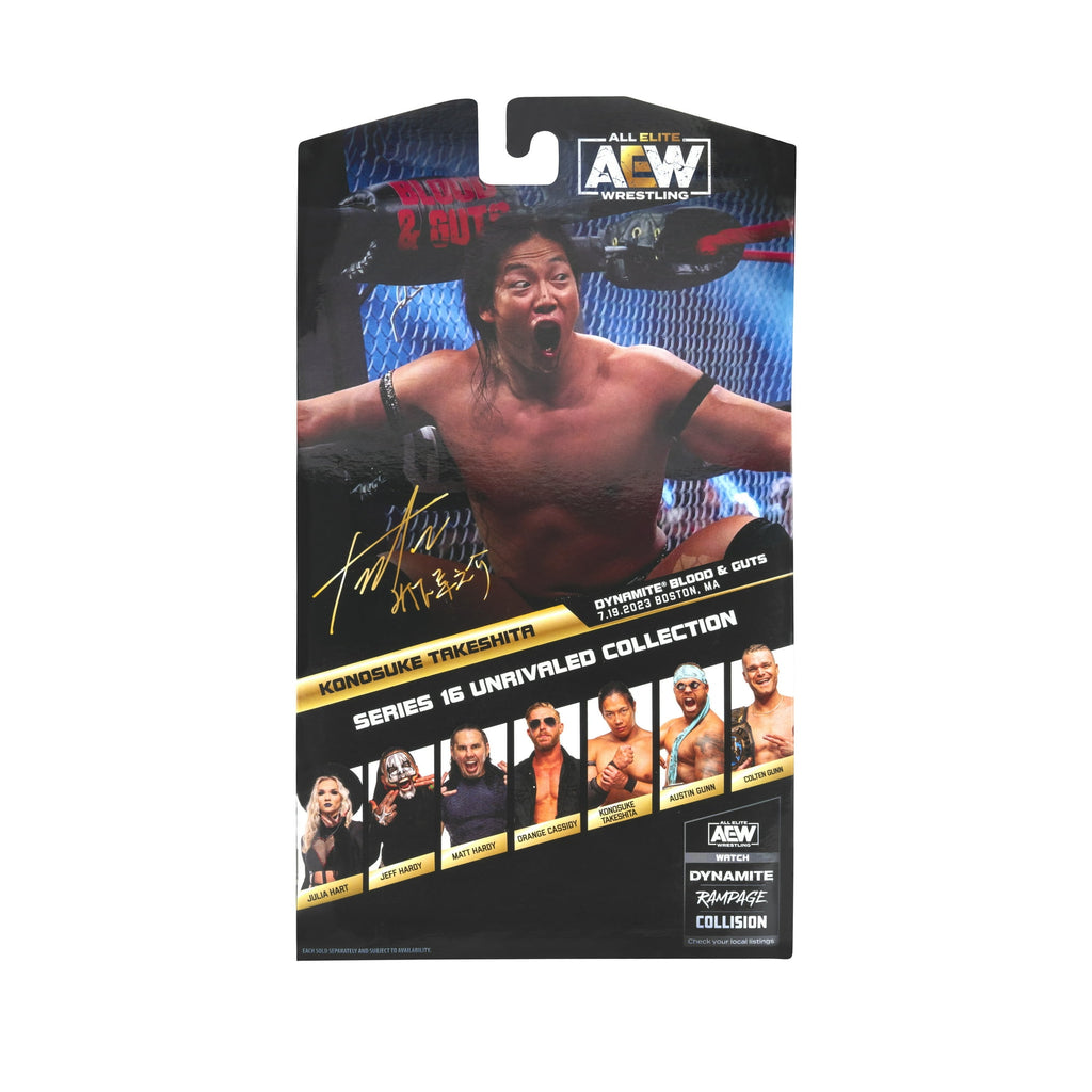 AEW Unrivaled Konosuke Takeshita - 6 inch Figure with Alternate Head and Fists