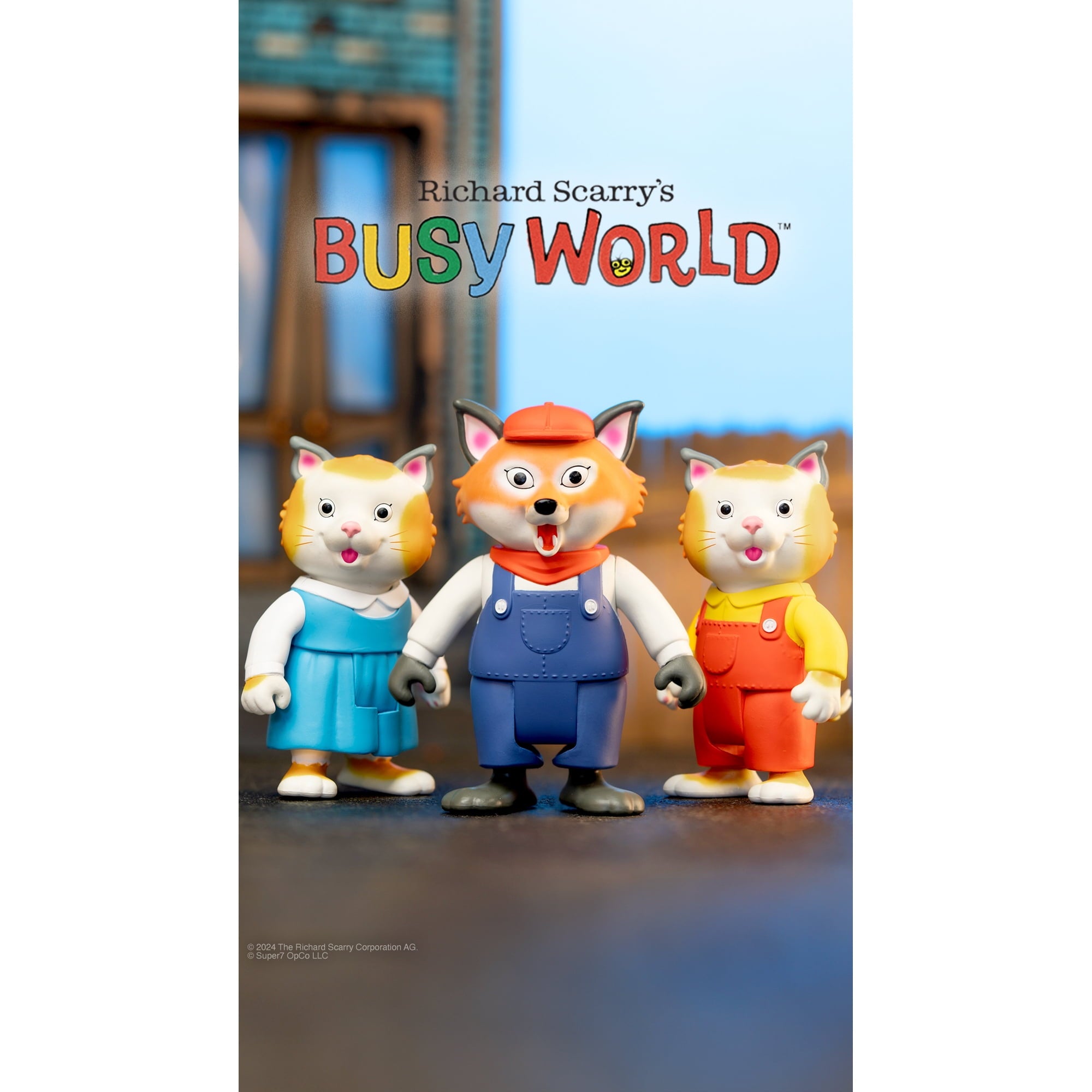 Richard Scarry ReAction Figures Wave 02 - Huckle Cat (Overalls)