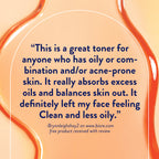 Bioré Clear & Breathable Witch Hazel Facial Toner, for Acne Prone Skin, HSA/FSA Approved, 8 fl oz