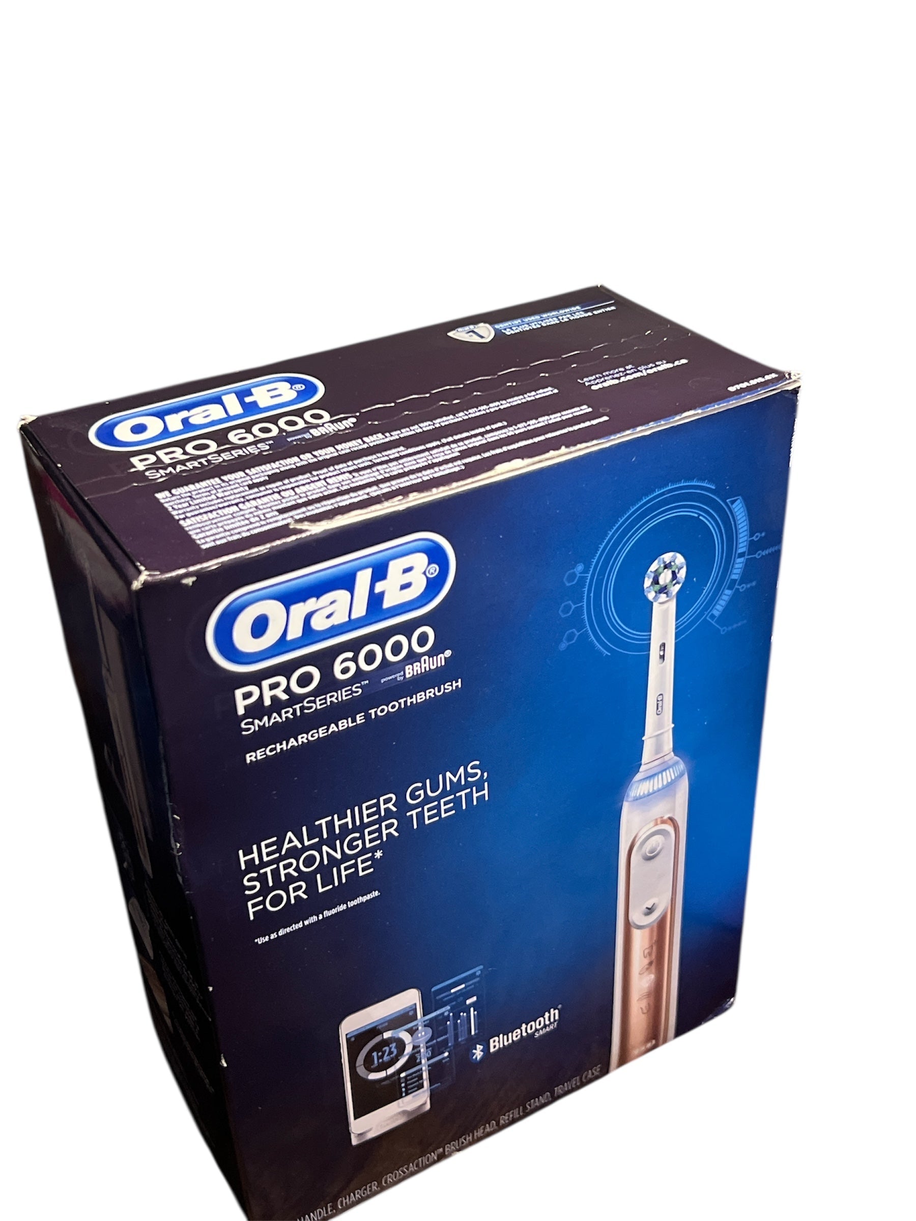 Oral-B Genius 6000 Rechargeable Toothbrush Rose Gold Damaged Box