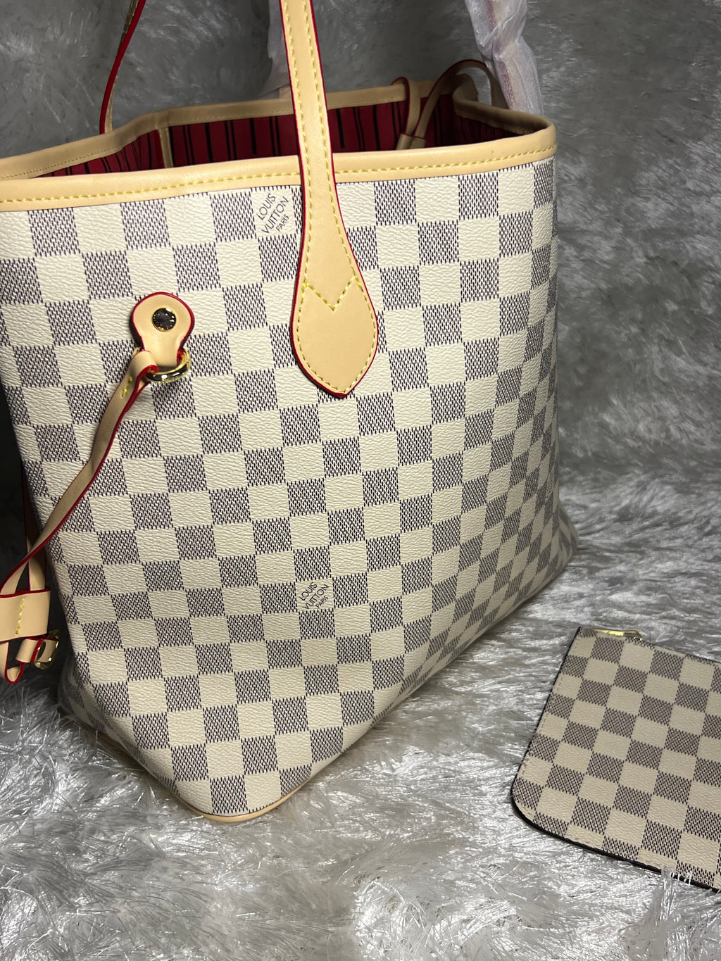 White LLVV Tote Bag