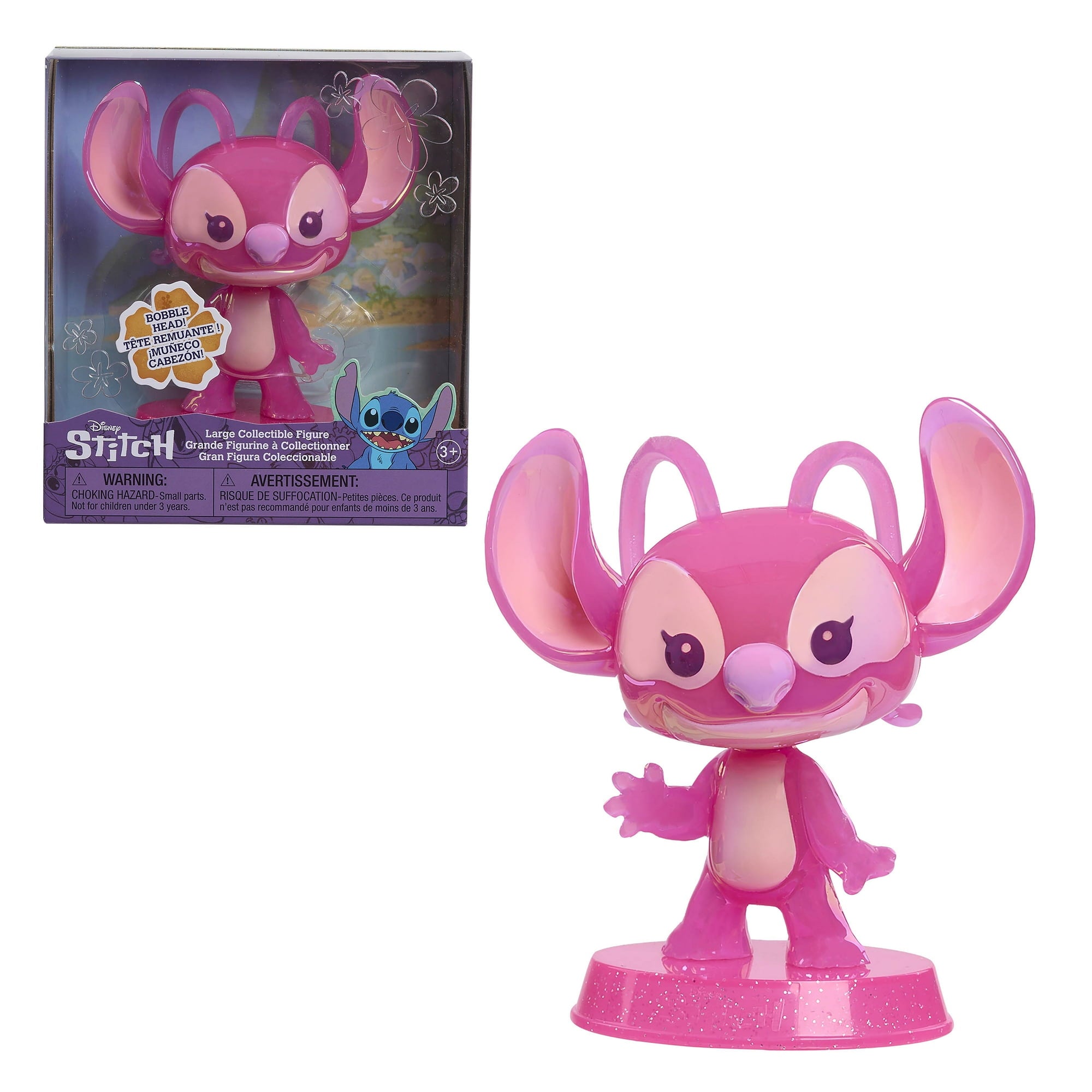 Disney Stitch Large Collectible Angel Bobblehead Figure, Kids Ages 3 and up