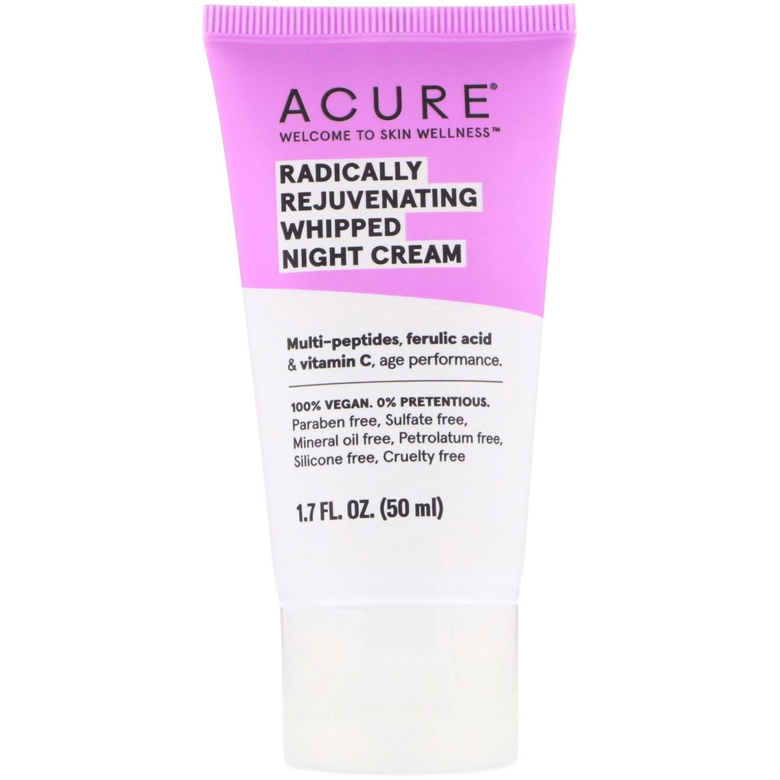 Acure - Whipped Night Cream - Radically Rejuvenating - 1.7 Fl Oz.