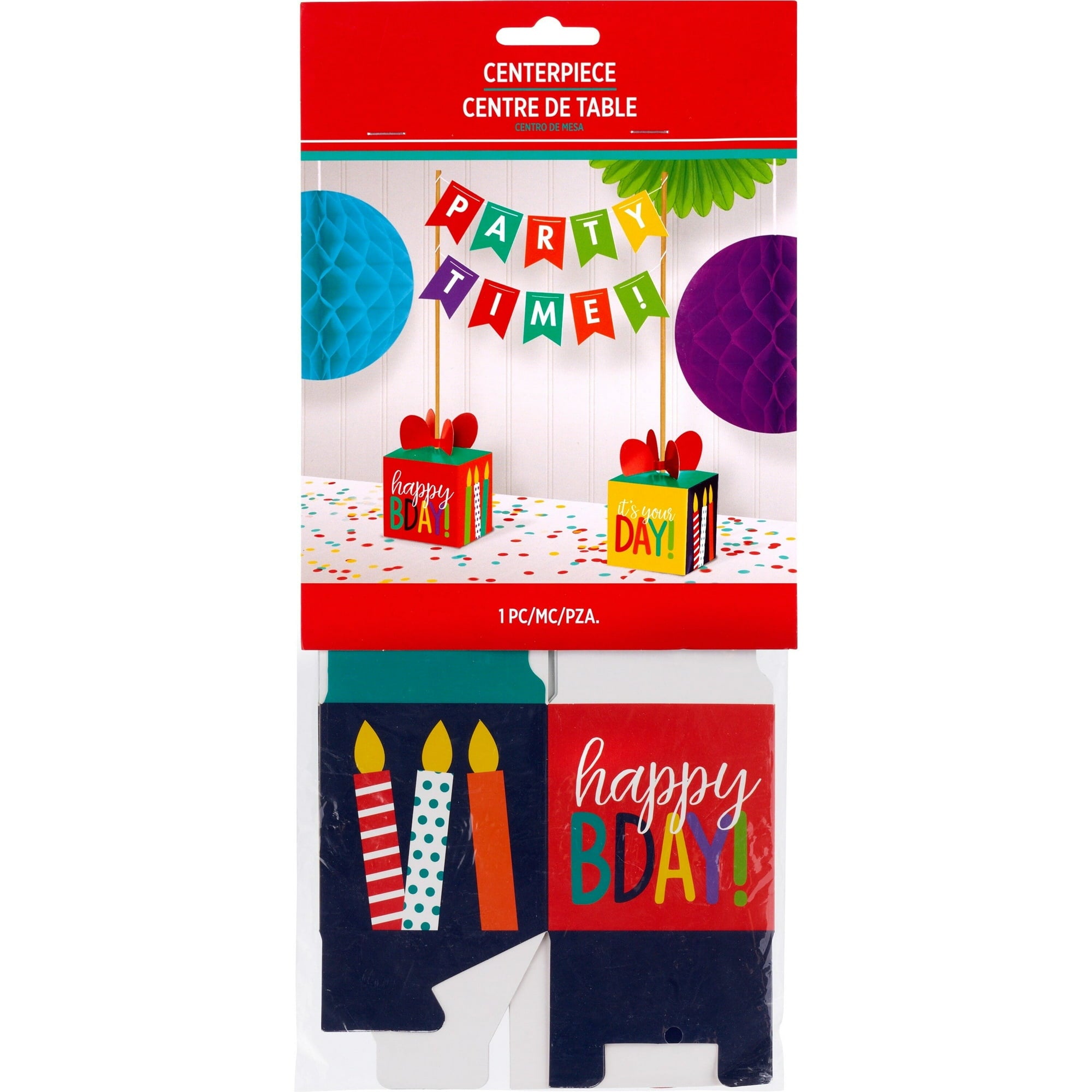 Amscan Party Impressions Banner, Happy Birthday Table Centerpiece