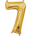 Anagram 16 in. Number 7 Gold Shape Air Fill Foil Balloon