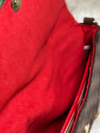 LVV Brown Red Handbag
