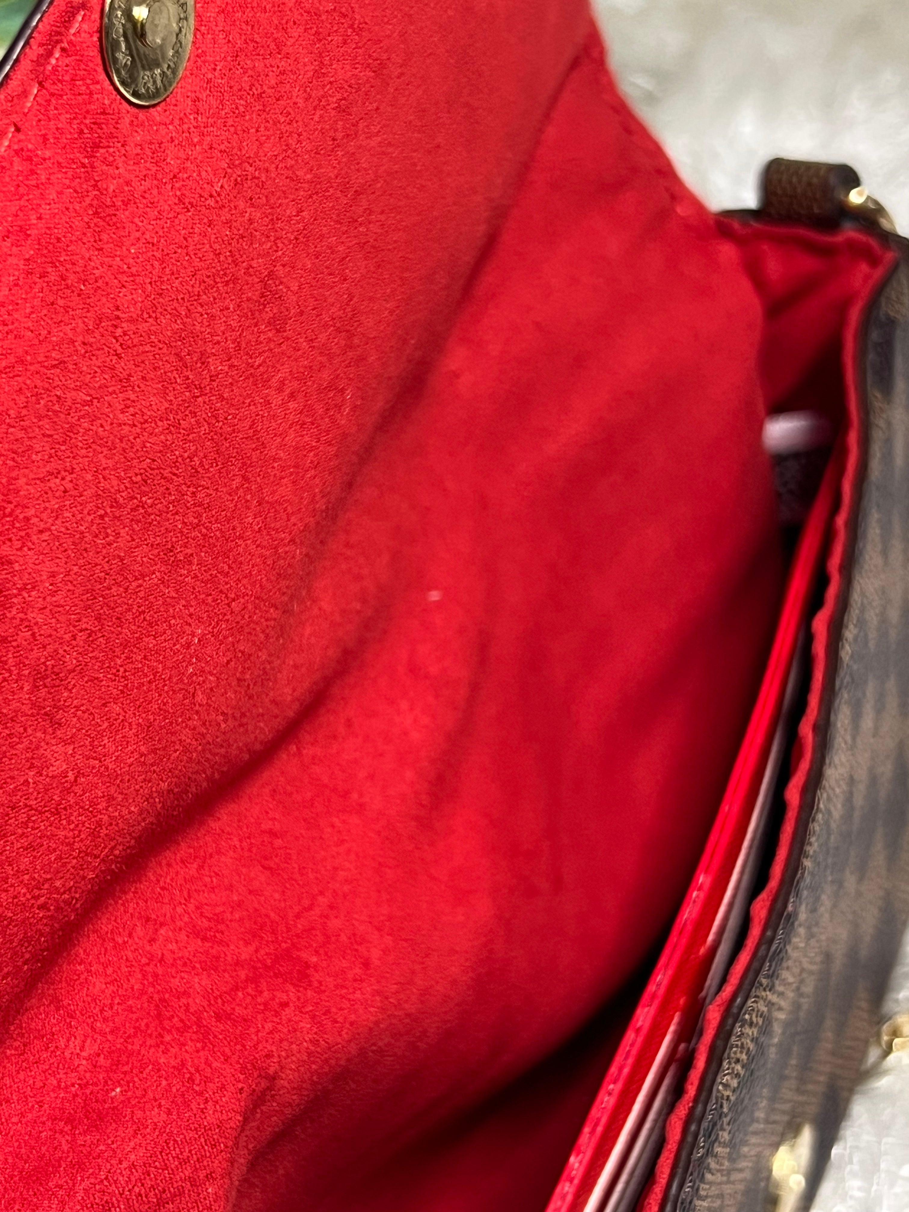 LVV Brown Red Handbag