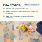 Blueland Fragrance-Free Glass + Mirror Cleaner Refill Tablets 1 Pack