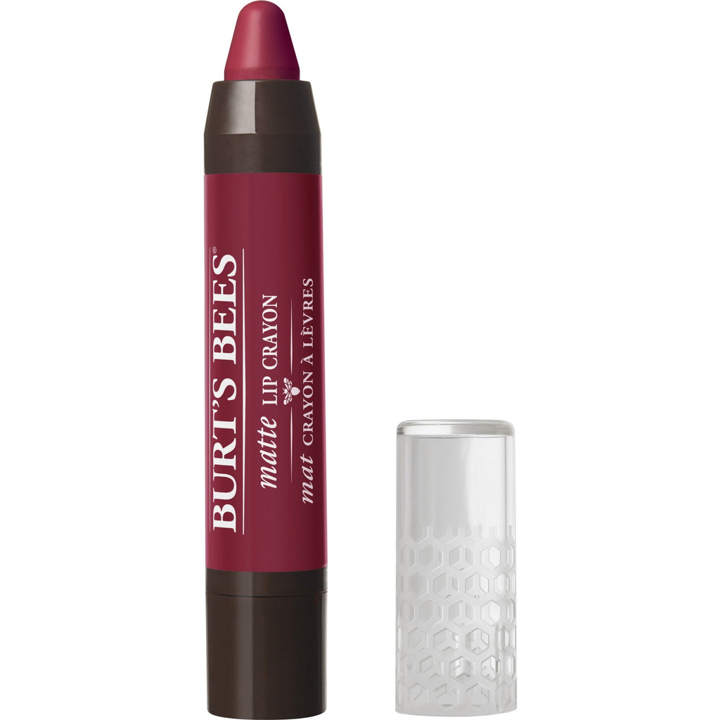 Burt's Bees 100% Natural Origin Moisturizing Matte Lip Crayon, Napa Vineyard - 1 Crayon