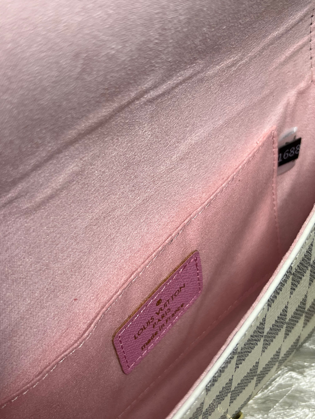 Pink White LLV Handbag Damaged