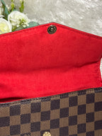 LVV Brown Red Handbag