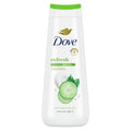 Dove Body Wash for Women Moisturizing Refresh Cucumber & Green Tea Cleanser All Skin, 20 oz