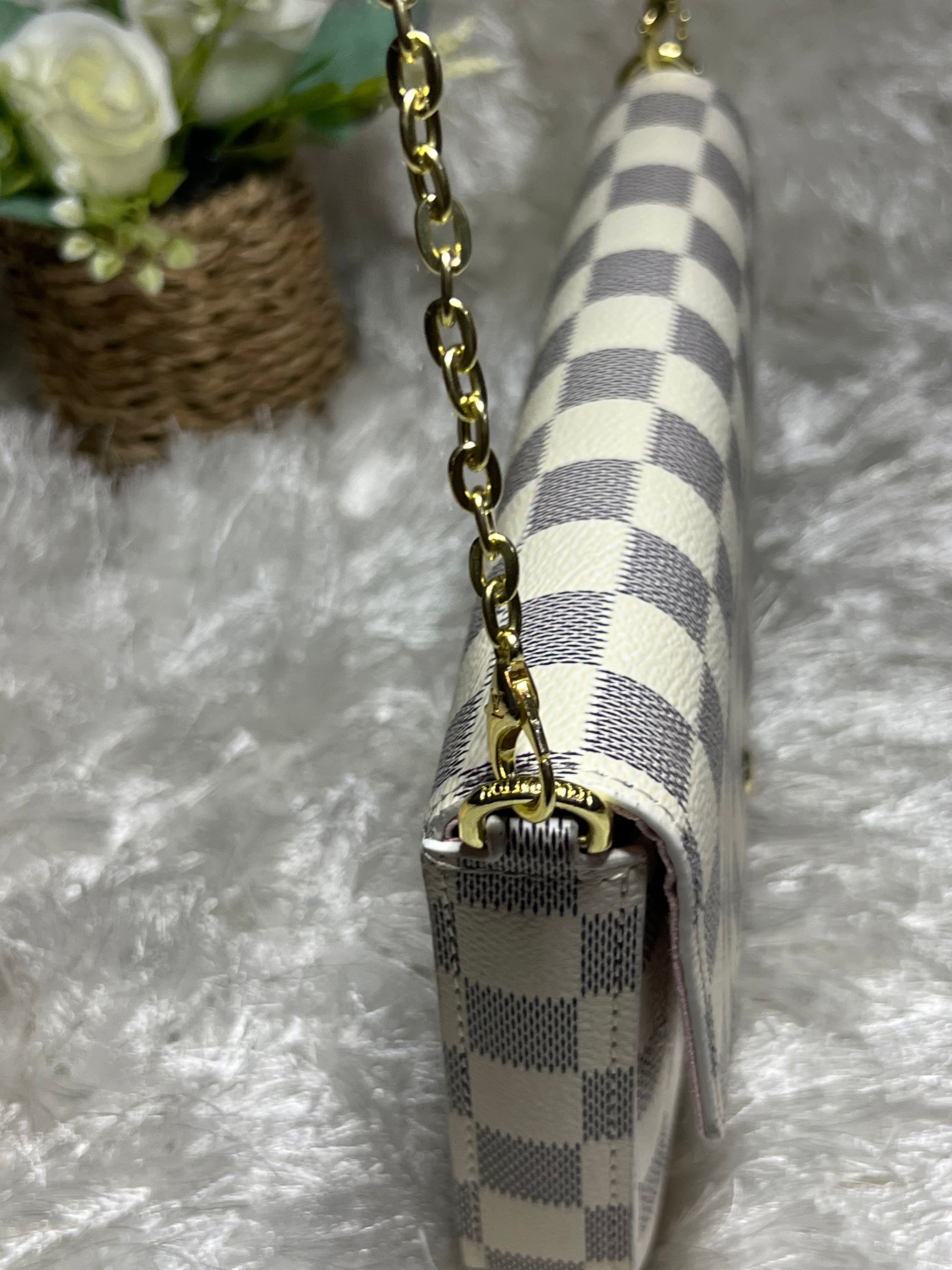 Pink White LLV Handbag Damaged